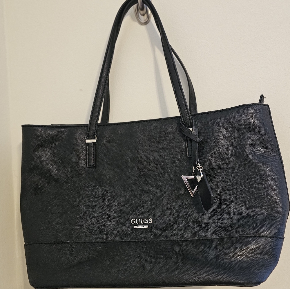 Guess Black Leather Tote